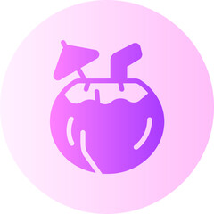 coconut gradient icon