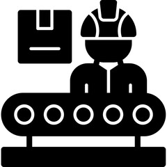 Production Line Worker Icon