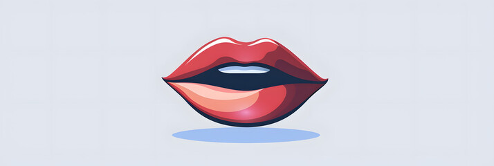 logo design of red lips