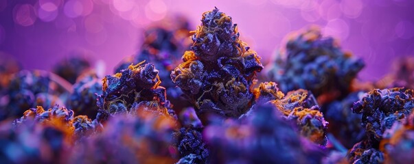 Lush cannabis, close up photo, professional photo