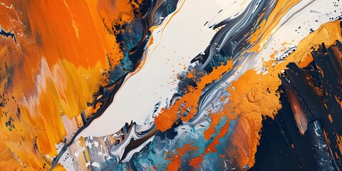 Abstract splash painting. Oil painting on canvas. Painting indoors. Modern poster. generative artificial intelligence