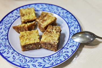 homemade cake on a plate