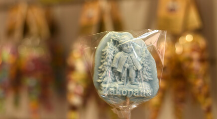 Blue lollipop. Souvenir from Zakopane