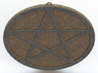 Plastic Pendant Star 3D print model