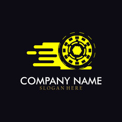 Abstract Sports Automotive Tire Logo Symbol. Modern automotive vector design.