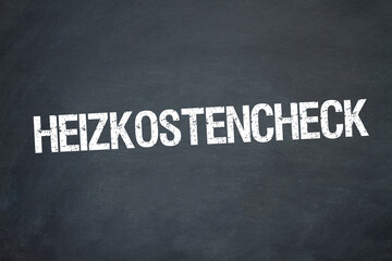 Obraz premium Heizkostencheck 