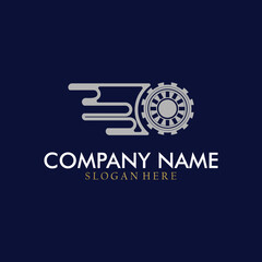 Abstract Sports Automotive Tire Logo Symbol. Modern automotive vector design.