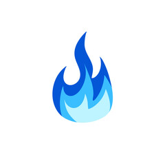 Blue Flame Illustration