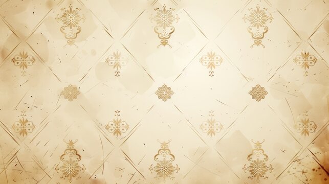 The pure beige background is decorated with simple traditional Chinese patterns. It features clean lines and a minimalist aesthetic. Reflecting high quality elegance