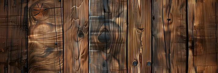 Close up Dark Wood texture. Walnut wooden background. brown table or floor. Pattern for plank and wooden wall. Old wood boards for vintage desk, surface and parquet