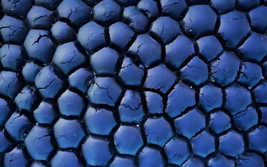 Abstract Background of Blue Lava Stone Texture
