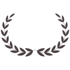 Laurel Wreath Icon Vector Illustration.