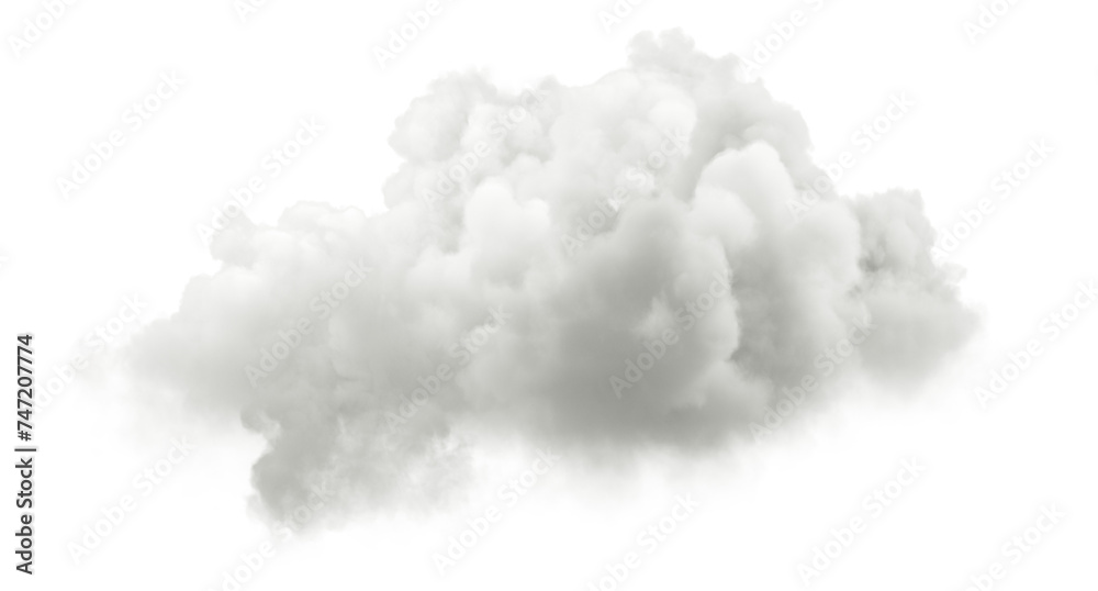 Poster ethereal soft cloud formations realistic on transparent backgrounds 3d illustrations png