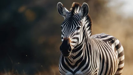 Crédence de cuisine en verre imprimé Zèbre zebra in zoo