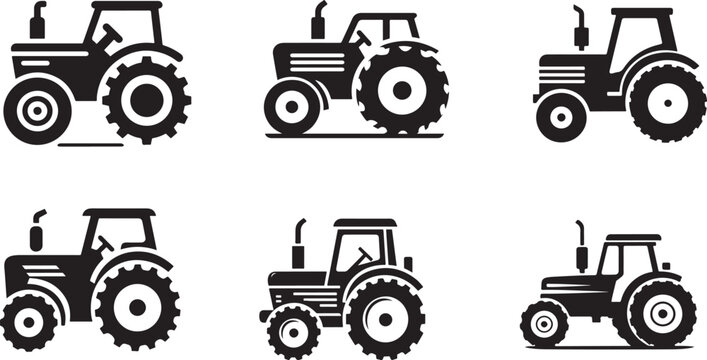 Tractor icon vector illustration 
