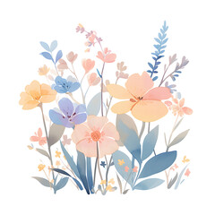 Spring Watercolor Flowers