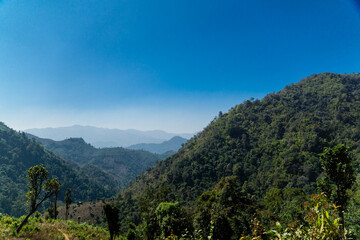 Obraz premium the mountain with sky background
