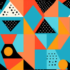 Obraz premium seamless pattern with shapes