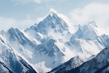 Fototapeta na wymiar winter nature background,Snow capped mountains 