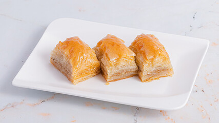 Baklava isolated on white