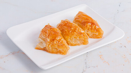 Baklava isolated on white