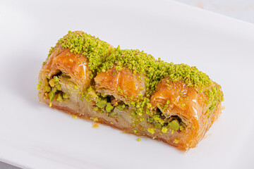 Baklava isolated on white