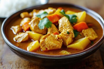 Experience Authentic Vietnamese Cuisine: Ca Ri Ga, a Flavorful Chicken Curry Simmered to Perfection in a Fragrant Coconut Broth