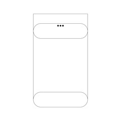 Minimal frame element for decorative greeting card, invitation or template	