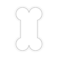 Minimal frame element for decorative greeting card, invitation or template	