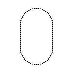 Minimal frame element for decorative greeting card, invitation or template	