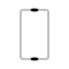 Minimal frame element for decorative greeting card, invitation or template	