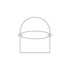 Minimal frame element for decorative greeting card, invitation or template	