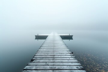 Obraz premium Two Boats Docked in Middle of Water