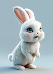 white rabbit Cute white baby rabbit