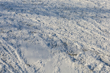 winter landscape snow ice sun