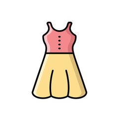 Dress icon vector stock illustration