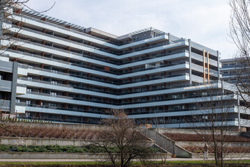 Modern Glass Building in Europe