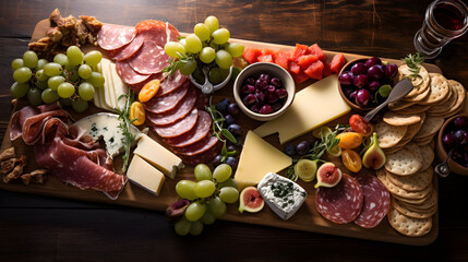 Exquisite Gourmet Cheese and Charcuterie Platter - A Symphony of Flavours for Epicurean Delights
