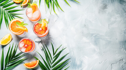 Background for a Cocktail Party or summer event invitation, inspiration for a card, poster, flyer or similar with copy space