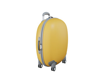 Suitcases, 3D render illustration
