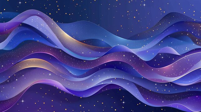 Vibrant abstract purple design background with artistic patterns, textures, and modern elements.