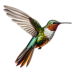 Fototapeta premium beautiful humming bird fying PNG