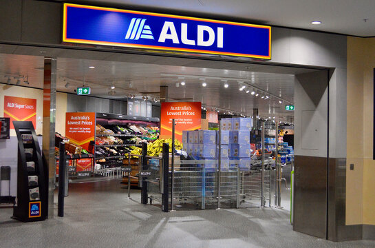 A view of an Aldi store in western Sydney, Australia.