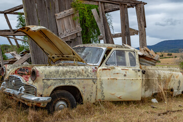 old abandoned car