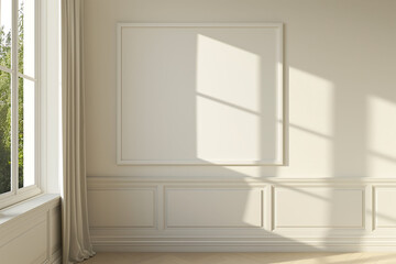 Empty Frame mockup,interior poster mockup,home mockup,3d render style,Indoor cabinets, wall paintings, logos frame