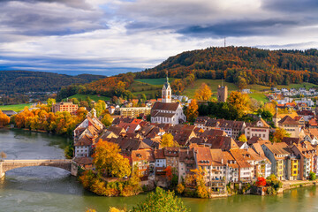 Laufenburg, Switzerland on the Rhine River - 747248989