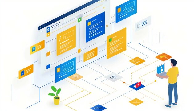 Content Management and Editorial Guidelines, content management and editorial guidelines in web governance with an image displaying editorial calendars, AI
