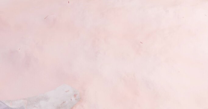 3D rendering of dry pieces of skin disappearing, leaving a clean layer of skin behind. Stylized animation showing the process of getting rid of problem skin, dandruff, eczema, or keratinized layers, a