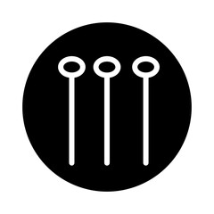 Acupuncture Beauty Health Glyph Icon