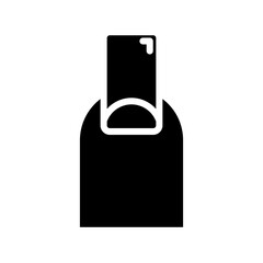 Hand Manicure Polish Glyph Icon